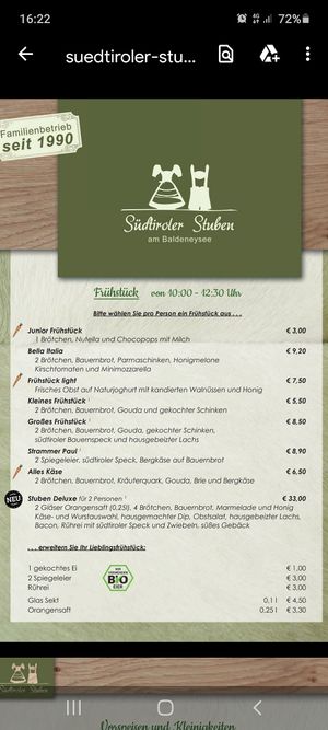 Frühstück at Südtiroler Stuben in Essen