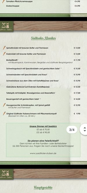 "Südtiroler Klassiker" at Südtiroler Stuben in Essen