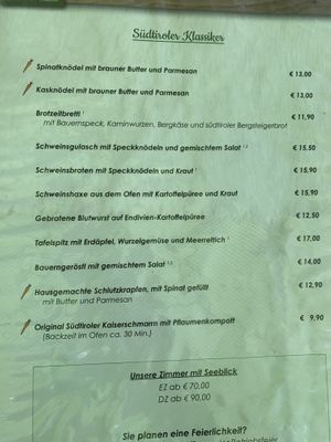 Vegetarian options  at Südtiroler Stuben in Essen