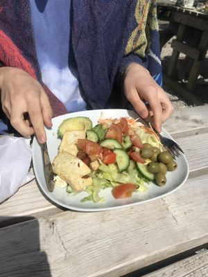Vegan salad  at Cliff Top Cafe in Millbrook