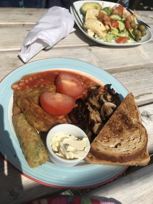 Vegan breakfast  at Cliff Top Cafe in Millbrook