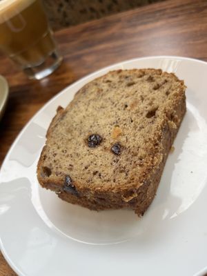 Chocolate chip banana bread   at Leaves House || in Montreal