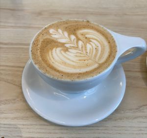 mocha with strawberry syrup   at Leaves House || in Montreal