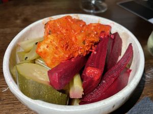 Homemade pickles  at Bracka 20 in Warsaw