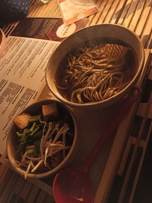 Asian broth at Bracka 20 in Warsaw