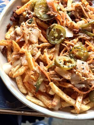 Kimchi frites  at Bracka 20 in Warsaw