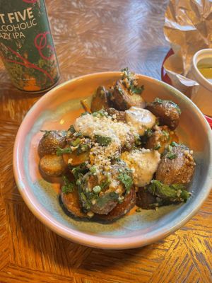 Truffle potatoes  at Bracka 20 in Warsaw