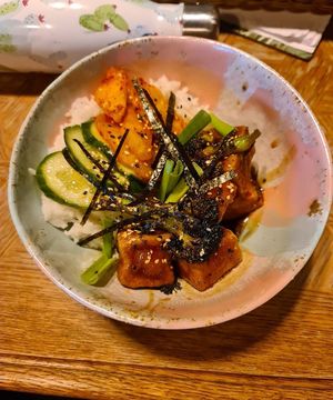 Teryaki tofu at Bracka 20 in Warsaw