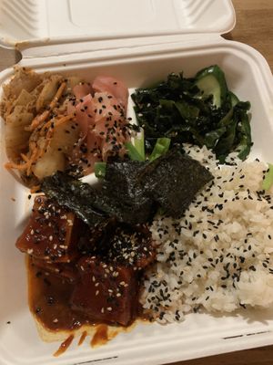 Plato coreano - era picante! 🌶️   at Bracka 20 in Warsaw