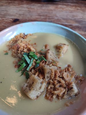 today's lunch soup at Bracka 20 in Warsaw