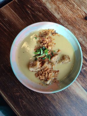 today's lunch soup at Bracka 20 in Warsaw