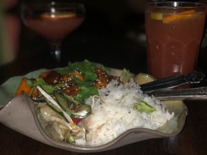 Mango tofu at Bracka 20 in Warsaw