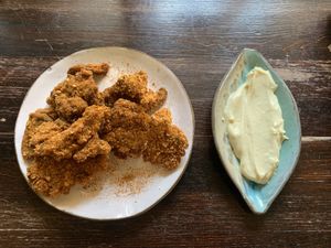 Oyster fried mushrooms  at Bracka 20 in Warsaw