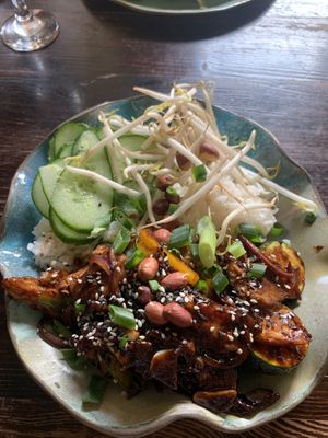 szechuan chicken at Bracka 20 in Warsaw