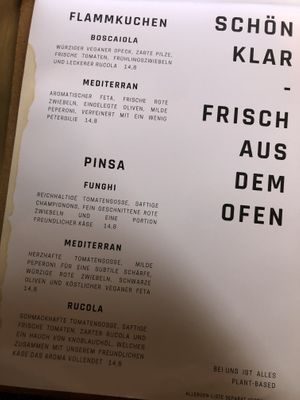 Tarte flambé and Pinsa  at Schön Klar  in Mannheim