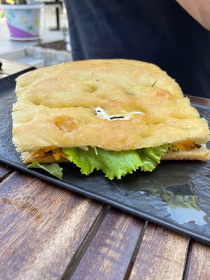 Mushroom Foccacia  at Urban & Veggie in Dubrovnik