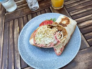 Vegan kebab  at Urban & Veggie in Dubrovnik