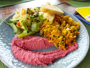 Scramble tofu : good (+ bit salty) at Urban & Veggie in Dubrovnik