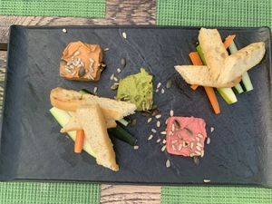 Dip tris at Urban & Veggie in Dubrovnik