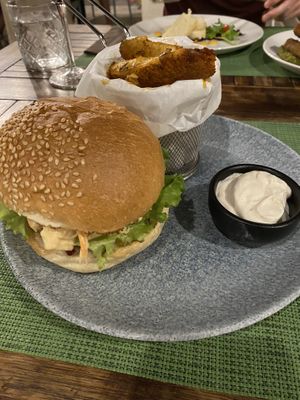 Strava burger  at Urban & Veggie in Dubrovnik