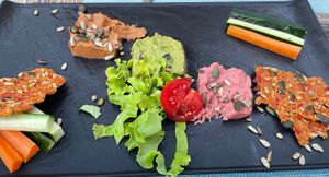 Trio of dips at Urban & Veggie in Dubrovnik