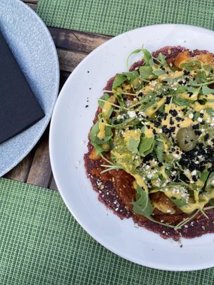 Delicious modern take on pizza at Urban & Veggie in Dubrovnik