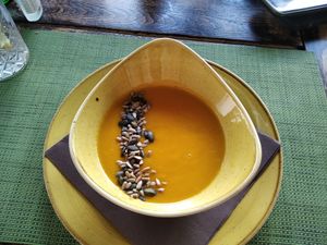 carrot soup at Urban & Veggie in Dubrovnik