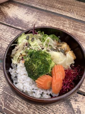 Poke bowl  at Urban & Veggie in Dubrovnik