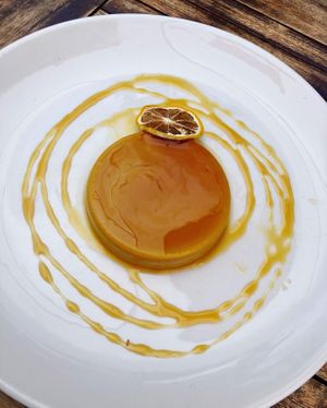 Rožata (traditional Croatian dessert)   at Urban & Veggie in Dubrovnik