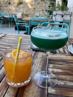 Batman and joker cocktails   at Urban & Veggie in Dubrovnik