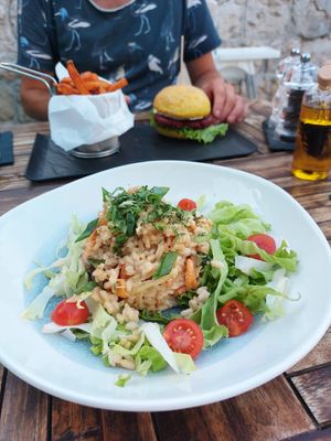 Risotto antracit at Urban & Veggie in Dubrovnik