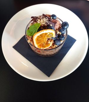 Chocolate mousse at Urban & Veggie in Dubrovnik