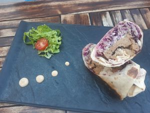 Seitan kebab at Urban & Veggie in Dubrovnik