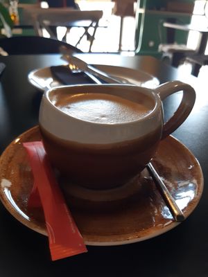 Soya latte at Urban & Veggie in Dubrovnik