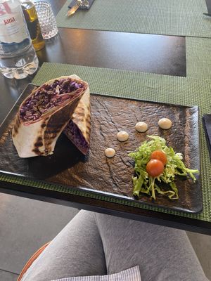 Kebab wrap with seitan   at Urban & Veggie in Dubrovnik