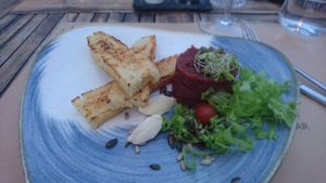 Tartare d'aubergines at Urban & Veggie in Dubrovnik