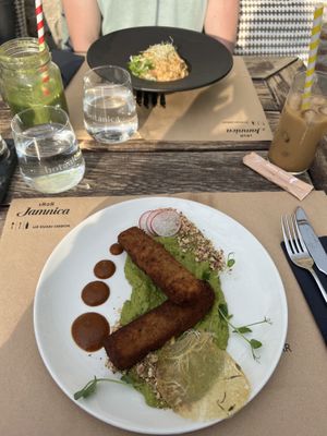 Seitan and risotto  at Urban & Veggie in Dubrovnik