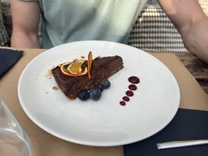 Raw chocolate cake  at Urban & Veggie in Dubrovnik