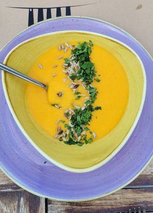 Carrot & Ginger soup at Urban & Veggie in Dubrovnik