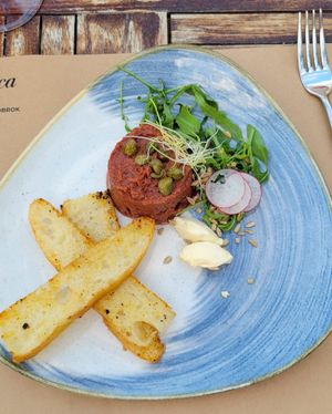 Eggplant Tartare at Urban & Veggie in Dubrovnik