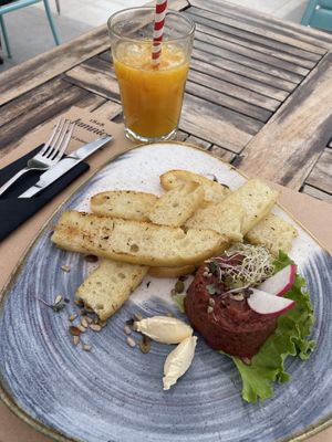 Eggplant tartare  at Urban & Veggie in Dubrovnik