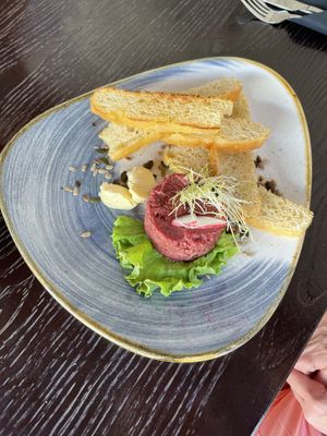 Eggplant tartare  at Urban & Veggie in Dubrovnik