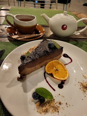 Raw chocko cake at Urban & Veggie in Dubrovnik