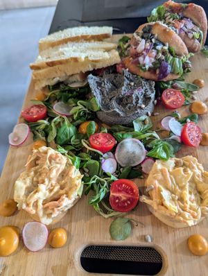 Plate full of goodies for two, part I at Urban & Veggie in Dubrovnik