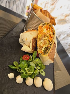 Vebab & fries at Urban & Veggie in Dubrovnik