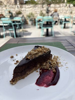 Raw chocolate cake  at Urban & Veggie in Dubrovnik