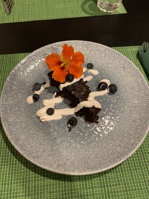 Orange, carrot and carob cake at Urban & Veggie in Dubrovnik
