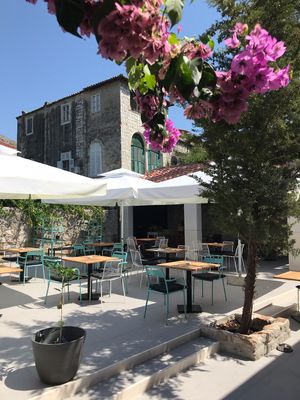 Outdoor seating. at Urban & Veggie in Dubrovnik