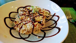 Mushroom risotto at Urban & Veggie in Dubrovnik