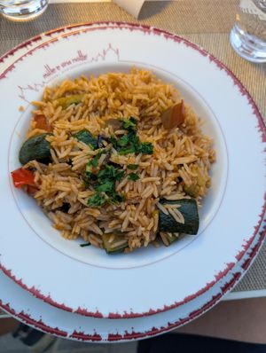Riso con verdure / Rice with vegetables at Mille e Una Notte in Udine